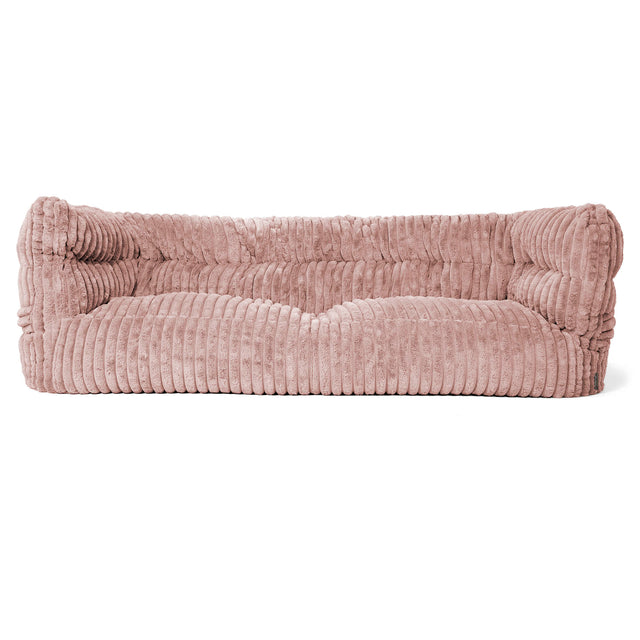 Louis 3-zitsbank Zitzak - Ultra Pluche Corduroy Stoffig Roze 01