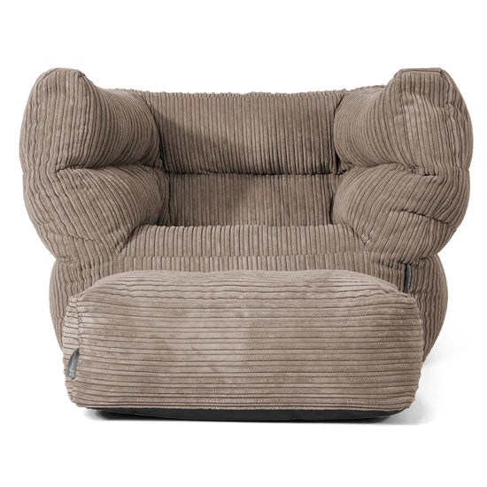 Louis Zitzak Fauteuil - Corduroy Beigegrijs 02