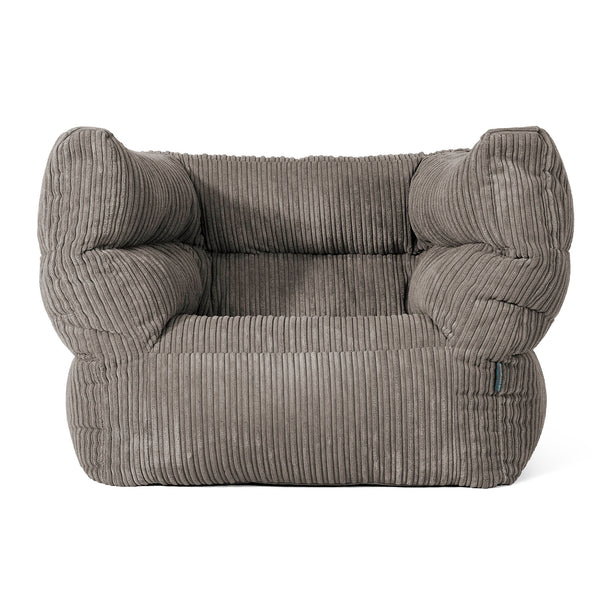 Louis Zitzak Fauteuil - Corduroy Graphite Grijs 01