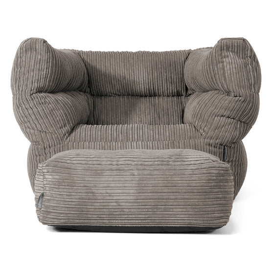 Louis Zitzak Fauteuil - Corduroy Graphite Grijs 02