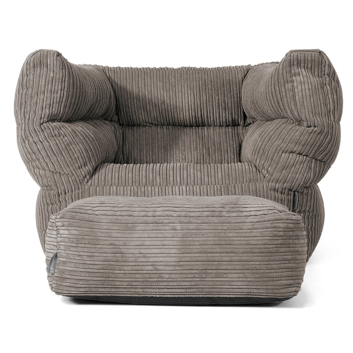 Louis Zitzak Fauteuil - Corduroy Graphite Grijs 02