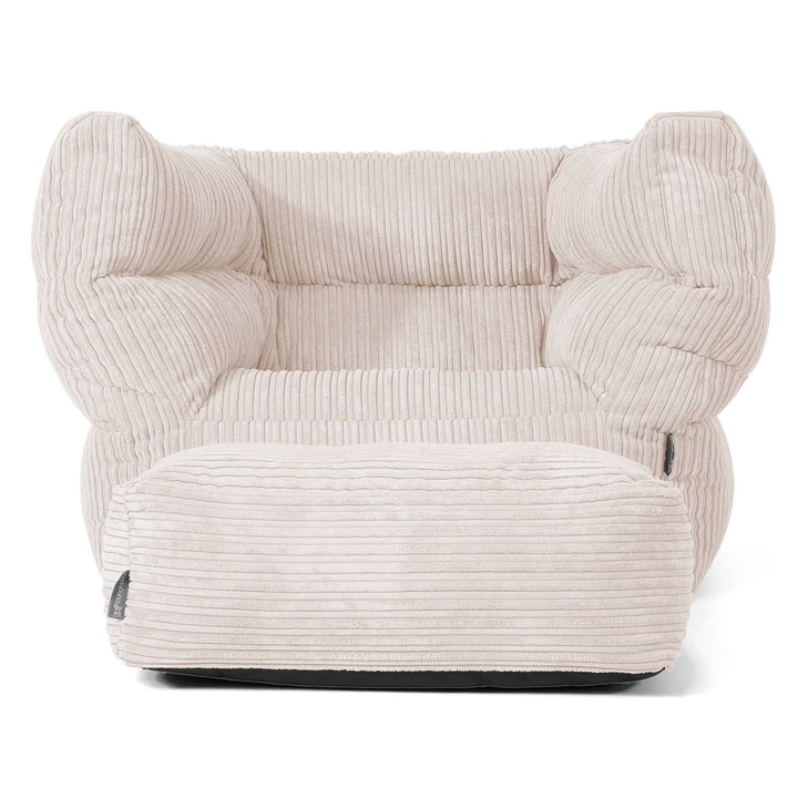 Louis Zitzak Fauteuil - Corduroy Ivoor 02