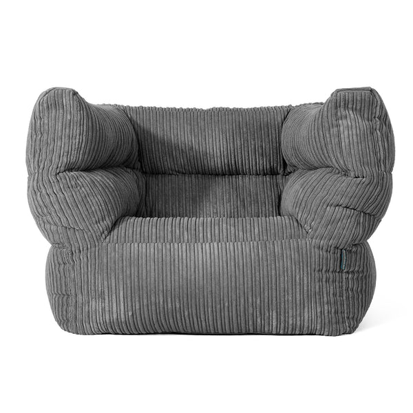 Louis Zitzak Fauteuil - Corduroy Leisteengrijs 01