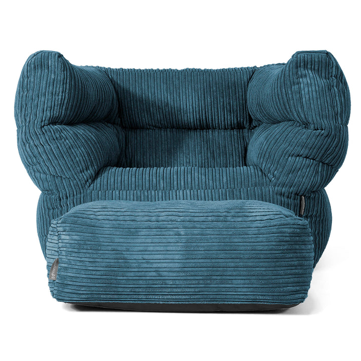 Louis Zitzak Fauteuil - Corduroy Marineblauw 02