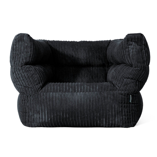 Louis Zitzak Fauteuil - Corduroy Zwart 01