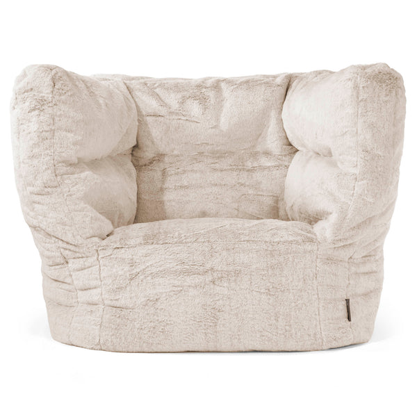 Louis Zitzak Fauteuil - Nepkonijnenbont Goudbruin 01