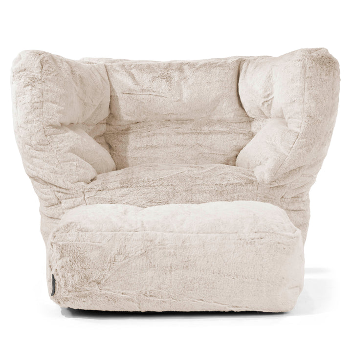 Louis Zitzak Fauteuil - Nepkonijnenbont Goudbruin 02