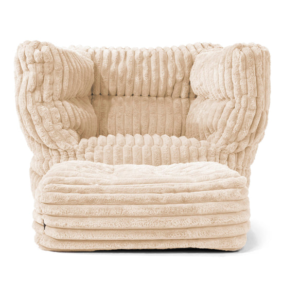 Louis Zitzak Fauteuil - Ultra Pluche Corduroy Crème 02