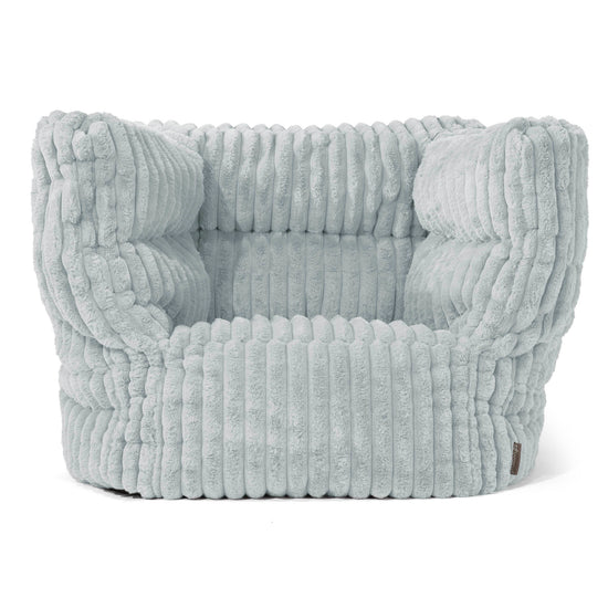 Louis Zitzak Fauteuil - Ultra Pluche Corduroy Eendenei Blauw 01