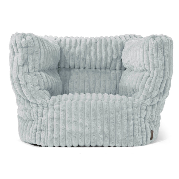 Louis Zitzak Fauteuil - Ultra Pluche Corduroy Eendenei Blauw 01