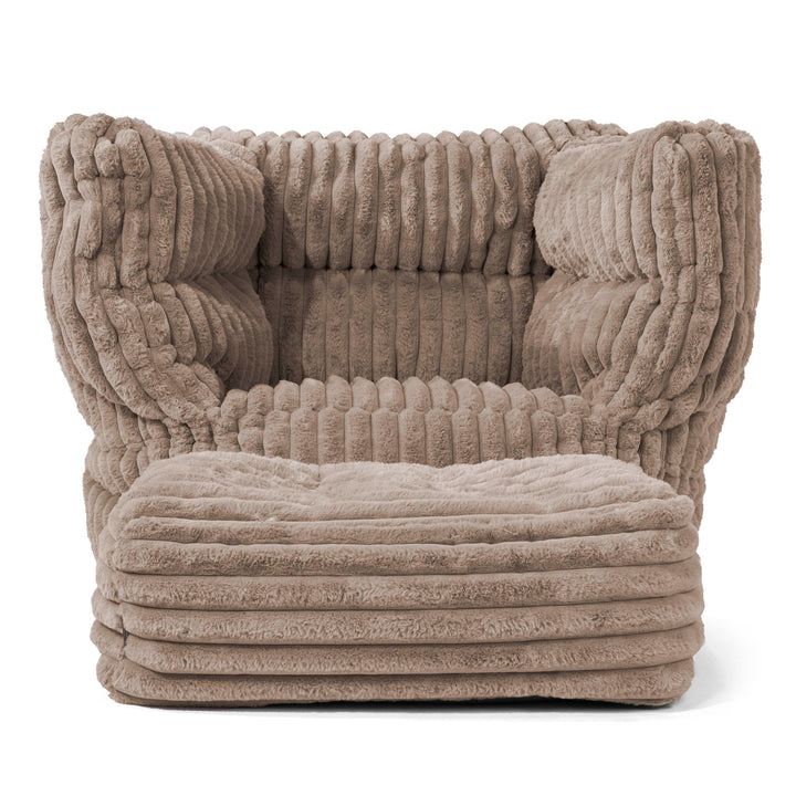 Louis Zitzak Fauteuil - Ultra Pluche Corduroy Mink 02