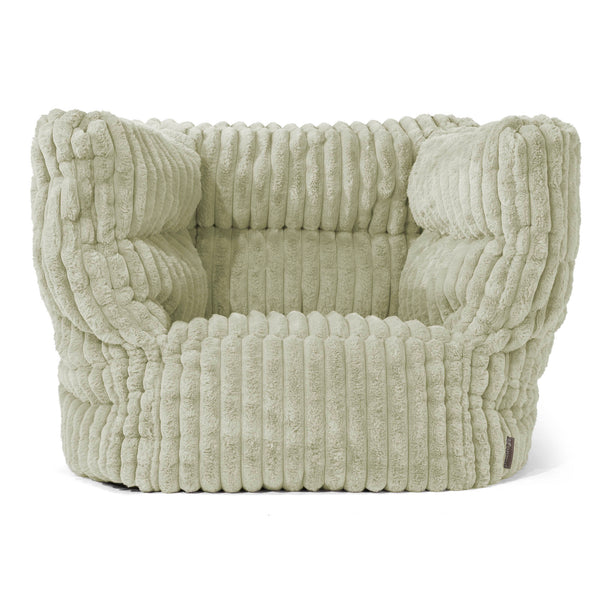 Louis Zitzak Fauteuil - Ultra Pluche Corduroy Saliegroen 01