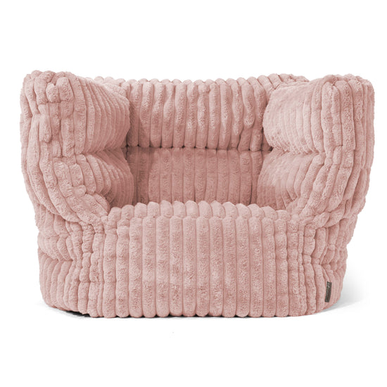 Louis Zitzak Fauteuil - Ultra Pluche Corduroy Stoffig Roze 01