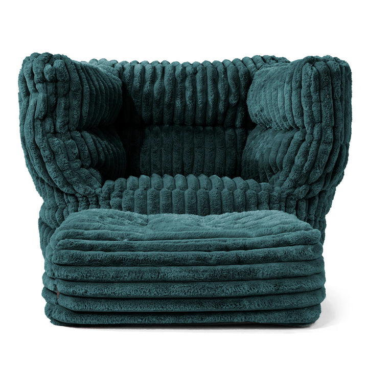Louis Zitzak Fauteuil - Ultra Pluche Corduroy Teal 02