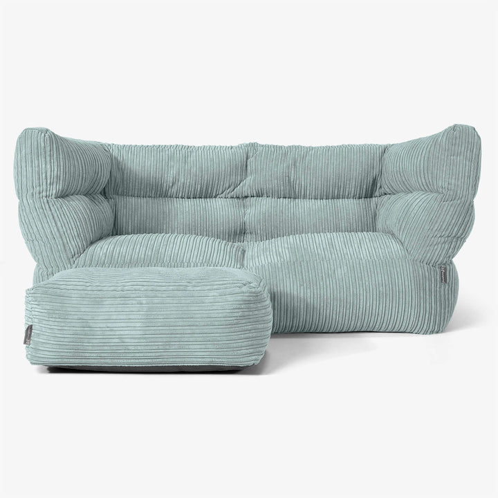 Albert 2-zitsbank Zitzak 2.0 - Corduroy Mintgroen 02