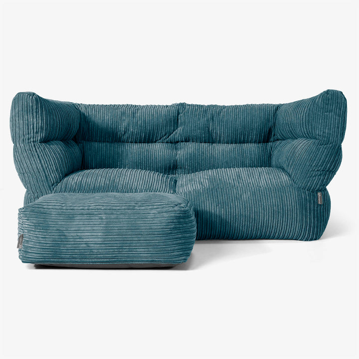 Albert 2-zitsbank Zitzak 2.0 - Corduroy Teal 02
