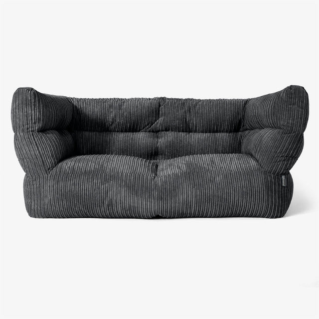 Albert 2-zitsbank Zitzak 2.0 - Corduroy Zwart 01