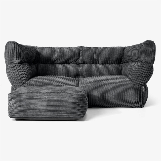 Albert 2-zitsbank Zitzak 2.0 - Corduroy Zwart 02