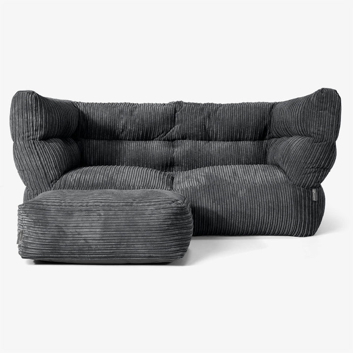 Albert 2-zitsbank Zitzak 2.0 - Corduroy Zwart 02