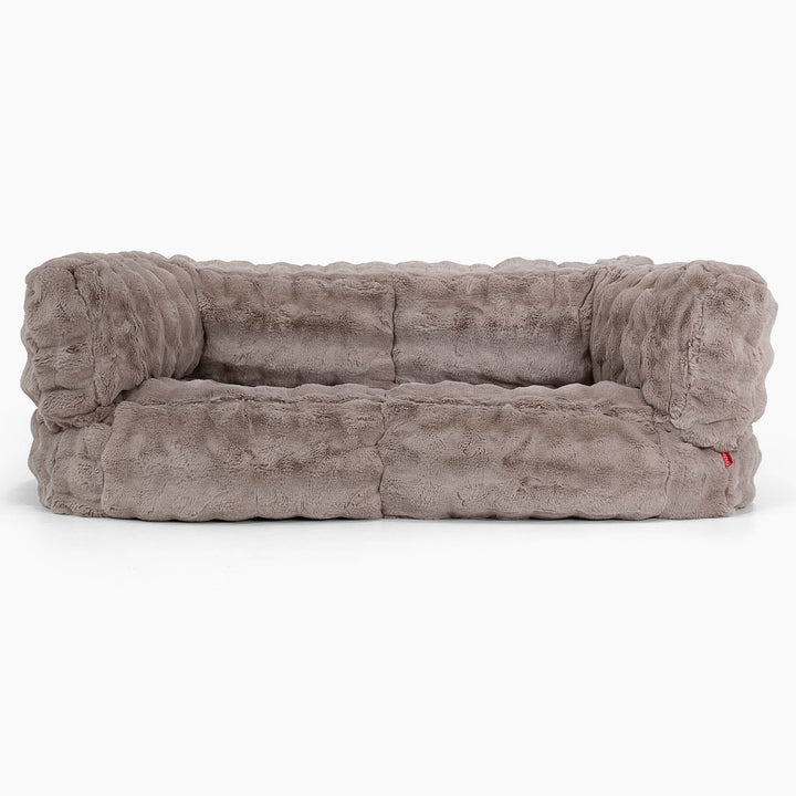 Albert 2-zitsbank Zitzak - Namaakbont Bubble Mink 01