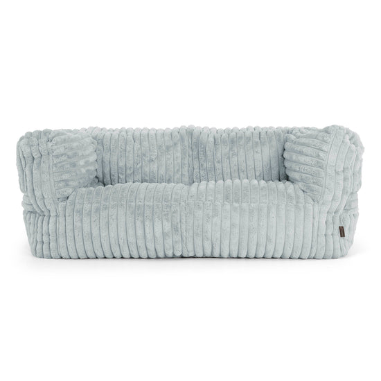 Albert 2-zitsbank Zitzak - Ultra Pluche Corduroy Eendenei Blauw 01