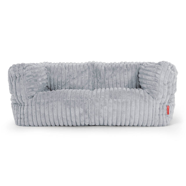 Albert 2-zitsbank Zitzak - Ultra Pluche Corduroy Eendenei Blauw 01
