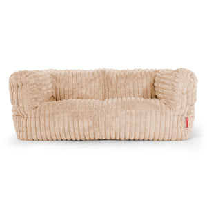 Albert 2-zitsbank Zitzak - Ultra Pluche Corduroy Perzik