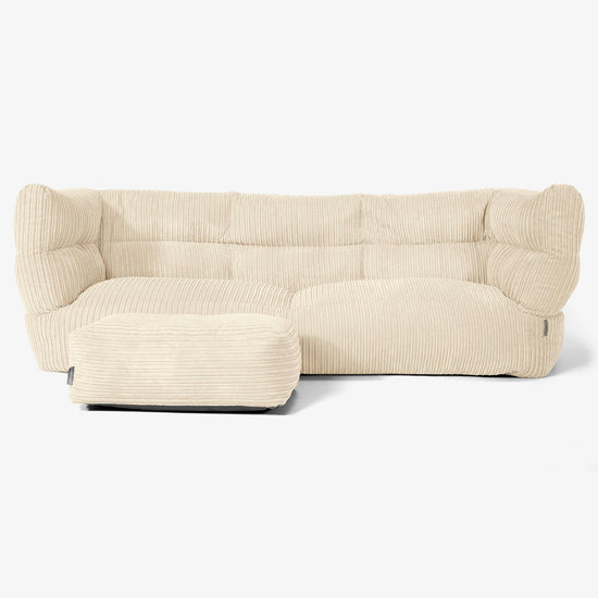 Albert 3-zitsbank Zitzak 2.0 - Corduroy Crème 02
