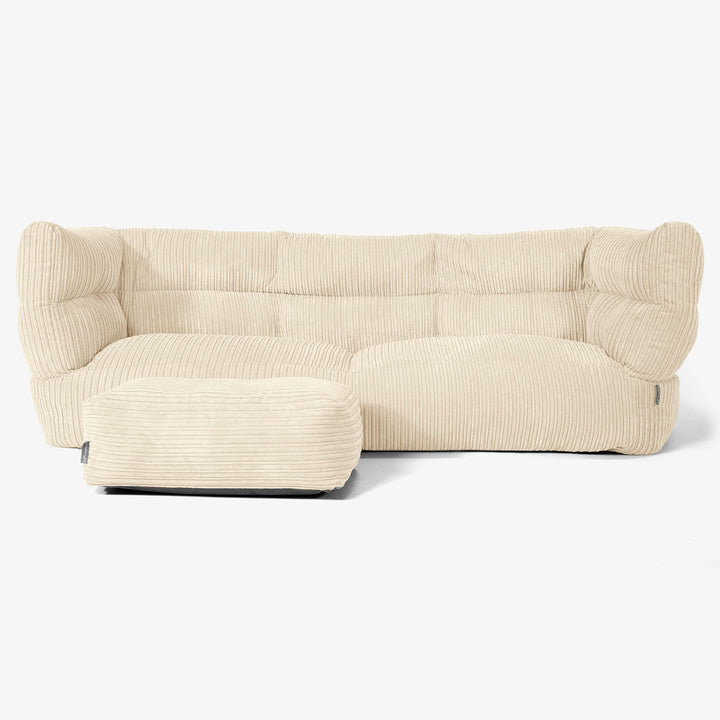 Albert 3-zitsbank Zitzak 2.0 - Corduroy Crème 02