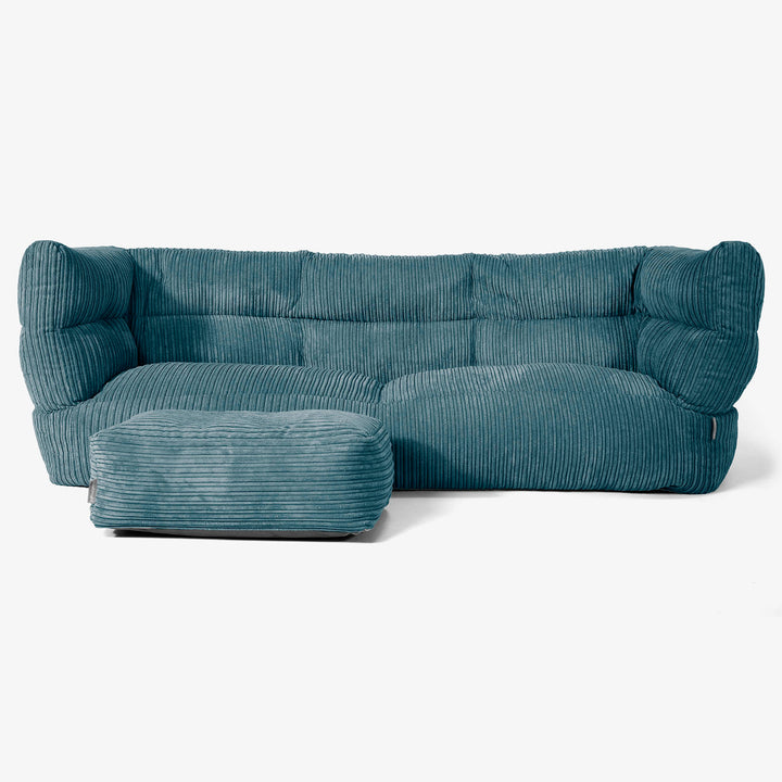 Albert 3-zitsbank Zitzak 2.0 - Corduroy Teal 02