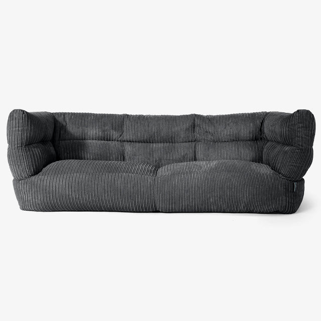 Albert 3-zitsbank Zitzak 2.0 - Corduroy Zwart 01