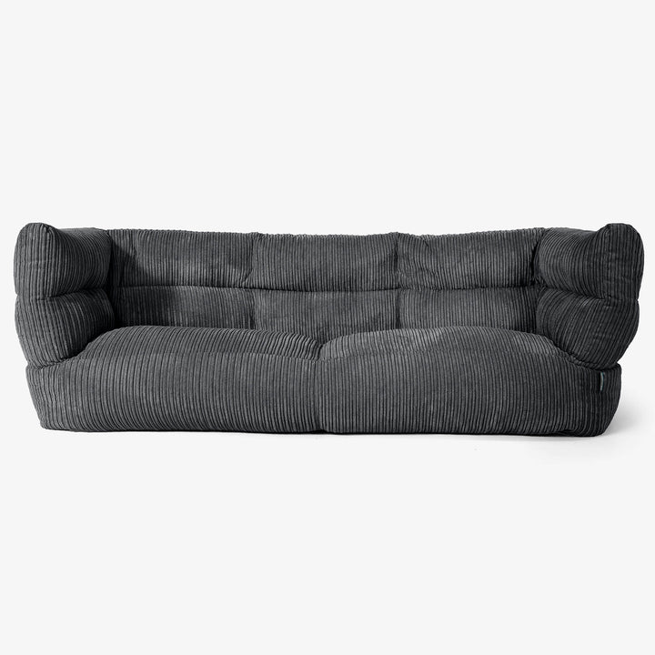 Albert 3-zitsbank Zitzak 2.0 - Corduroy Zwart 01