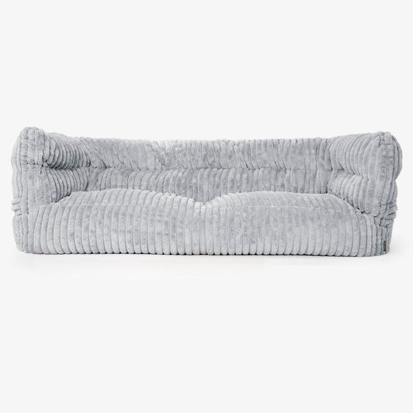 Albert 3-zitsbank Zitzak 2.0 - Ultra Pluche Corduroy Eendenei Blauw 01