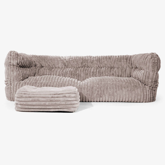 Albert 3-zitsbank Zitzak 2.0 - Ultra Pluche Corduroy Mink 02