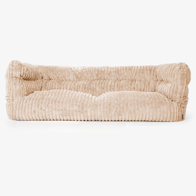 Albert 3-zitsbank Zitzak 2.0 - Ultra Pluche Corduroy Perzik 01