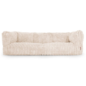Albert 3-zitsbank Zitzak - Ultra Pluche Corduroy Crème
