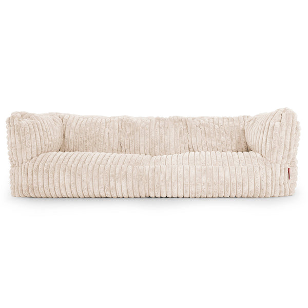 Albert 3-zitsbank Zitzak - Ultra Pluche Corduroy Crème 01