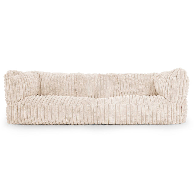 Albert 3-zitsbank Zitzak - Ultra Pluche Corduroy Crème 01