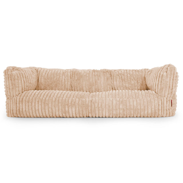 Albert 3-zitsbank Zitzak - Ultra Pluche Corduroy Perzik 01
