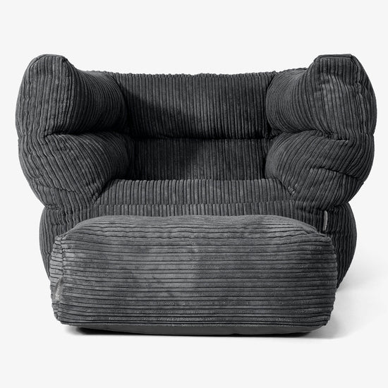 Albert Zitzak Fauteuil 2.0 - Corduroy Zwart 02