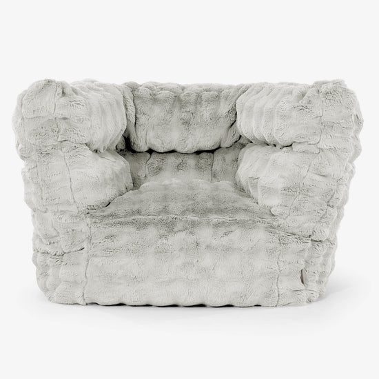 Albert Zitzak Fauteuil 2.0 - Namaakbont Bubble Saliegroen 01