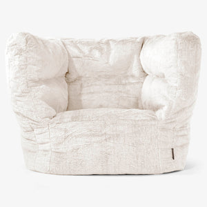 Albert Zitzak Fauteuil 2.0 - Nepkonijnenbont Wit