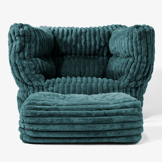 Albert Zitzak Fauteuil 2.0 - Ultra Pluche Corduroy Teal 02