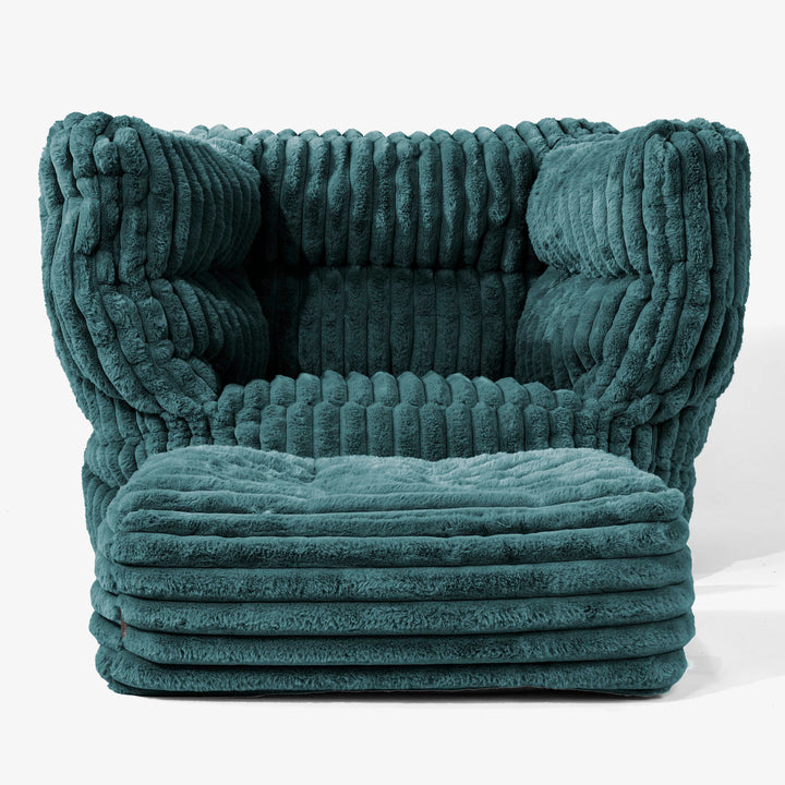 Albert Zitzak Fauteuil 2.0 - Ultra Pluche Corduroy Teal 02