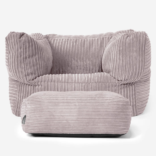 Albert Zitzak Fauteuil - Corduroy Zilvergrijs 02