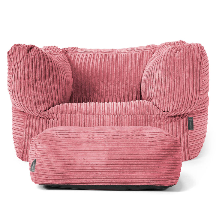 Albert Zitzak Fauteuil - Corduroy Koraal 02