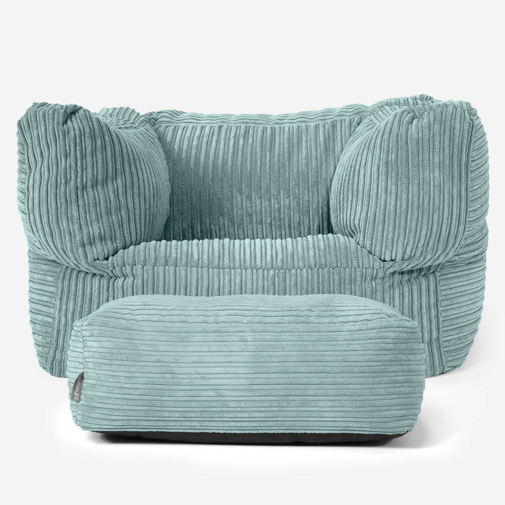 Albert Zitzak Fauteuil - Corduroy Mintgroen 02
