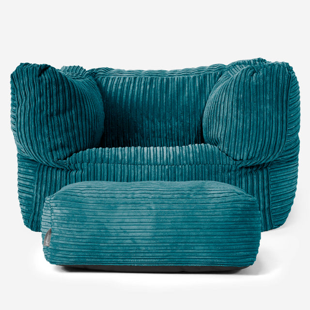 Albert Zitzak Fauteuil - Corduroy Teal 02