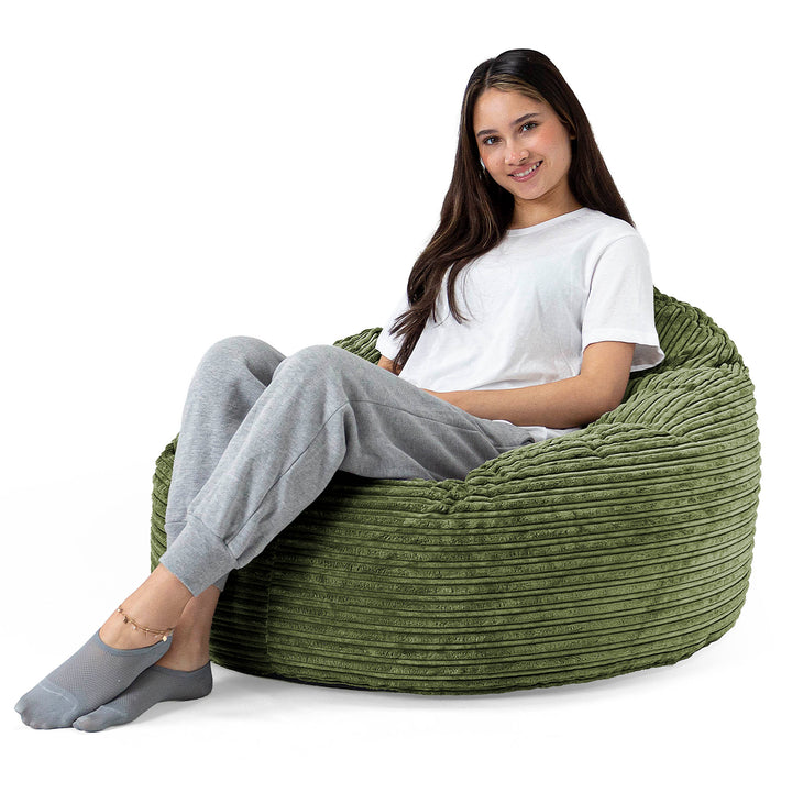 Lounge Pug, Archi Zitzak Stoel, Bean Bag, Fauteuil Poef, Corduroy Bosgroen– Big Bertha Original NL Lounge Pug, Archi Zitzak Stoel, Bean Bag, Fauteuil Poef, Corduroy Bosgroen– Big Bertha Original NL