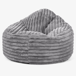 Archi Zitzak - Ultra Pluche Corduroy Grijs